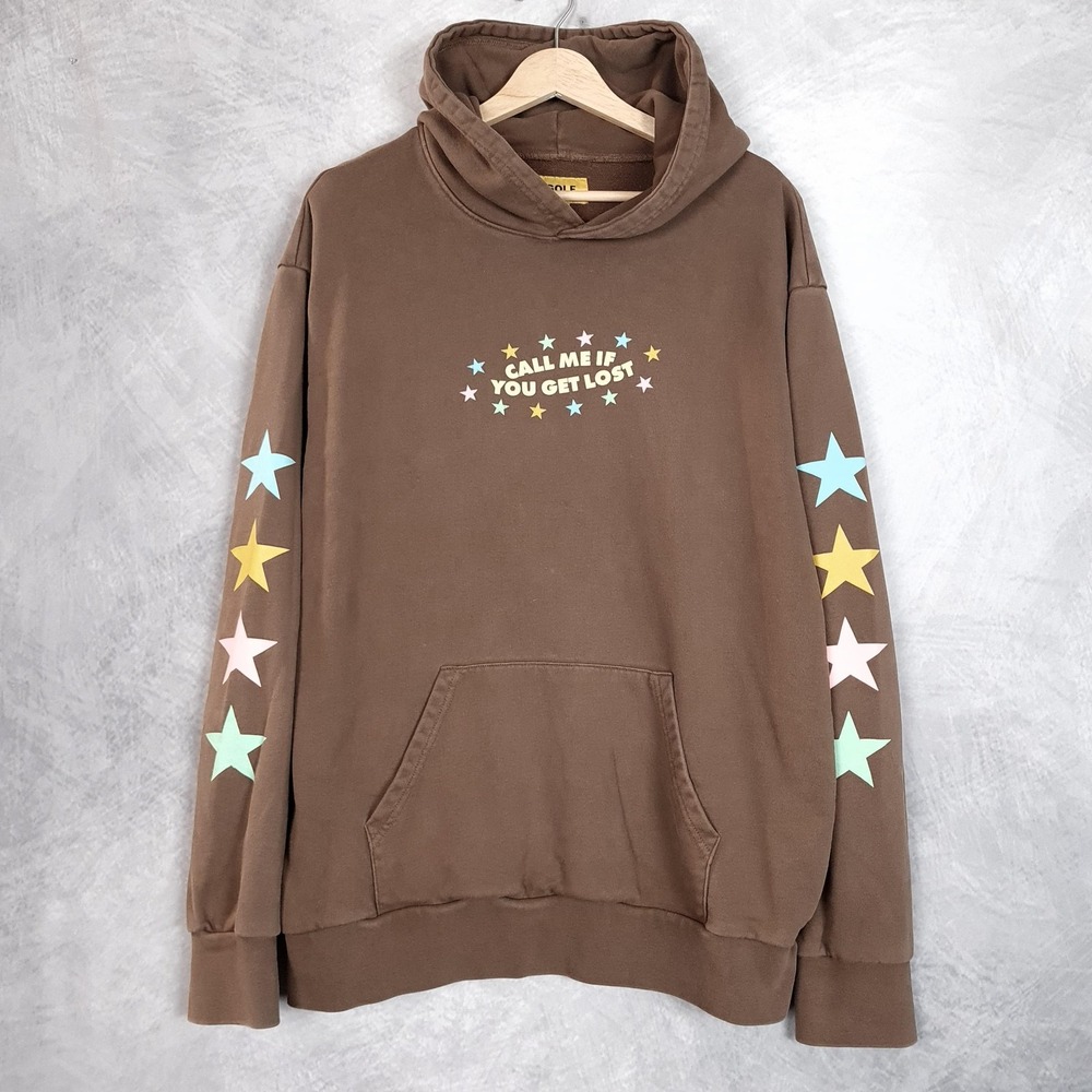 Golf Wang Hoodie Mens XL Brown Call Me If You Get Lost Tyler the Creator '22